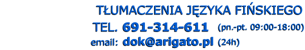 Tumacz fiski - Telefon: 691 314 611